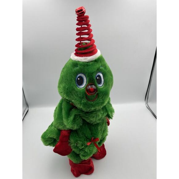 Dandee CHRISTMAS TREE Singing Animated Plush Light-Up Figure Springy Hat -WORKS - Picture 2 of 10